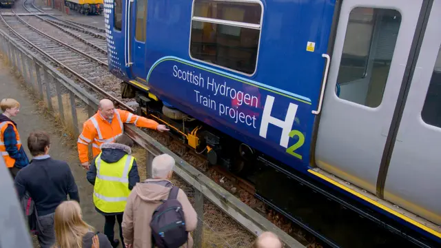 Hydrogen-powered train