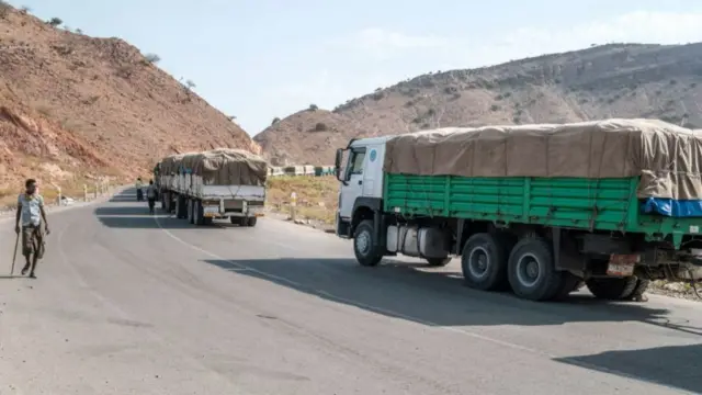 World Food Programme convoy in Ethiopia