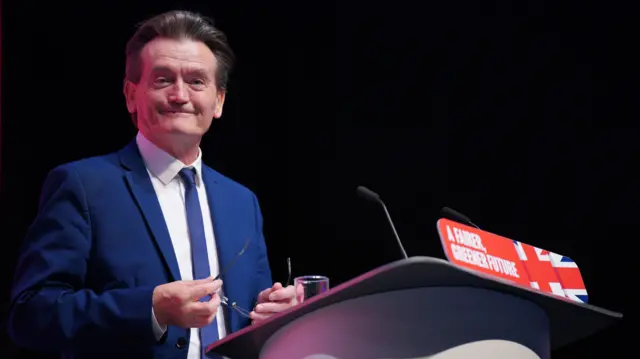 Feargal Sharkey speaking at Labour Party conference