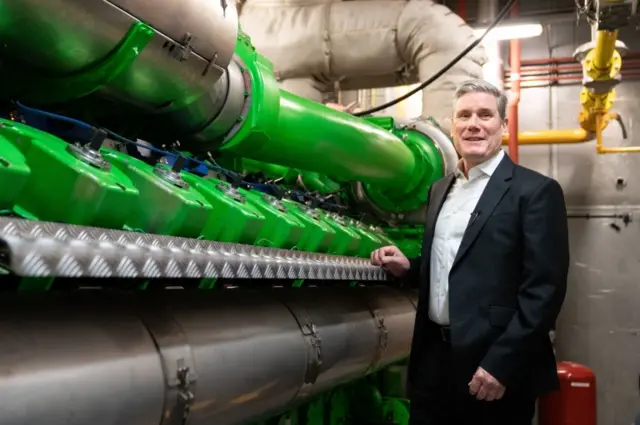 Labour leader Sir Keir Starmer visits Liverpool University's Energy Centre where he saw research into sustainable energy, during his attendance at the Labour Party Conference Liverpool, on 26 September 2022