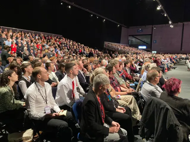 Audience at Labour conference inLiverpool