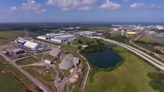 Open air ponds of polluted water in Florida