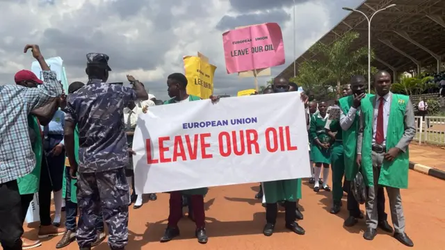 Protesters in Uganda