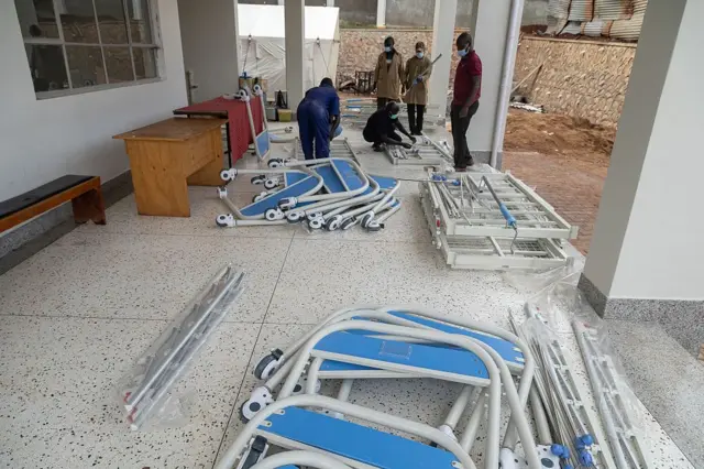 Ebola treatment Isolation Unit at Mubende regional referral hospital