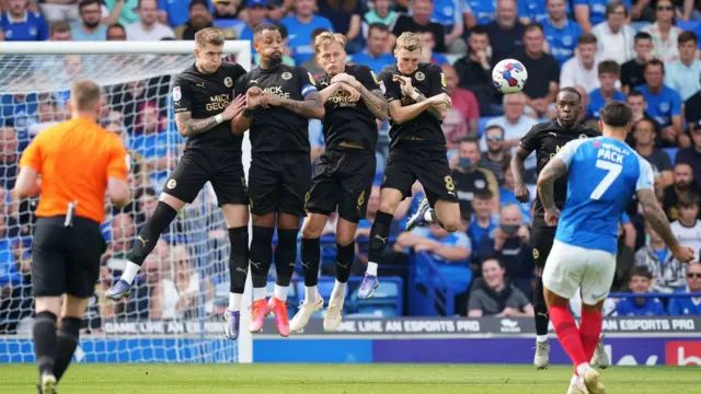 Portsmouth free-kick