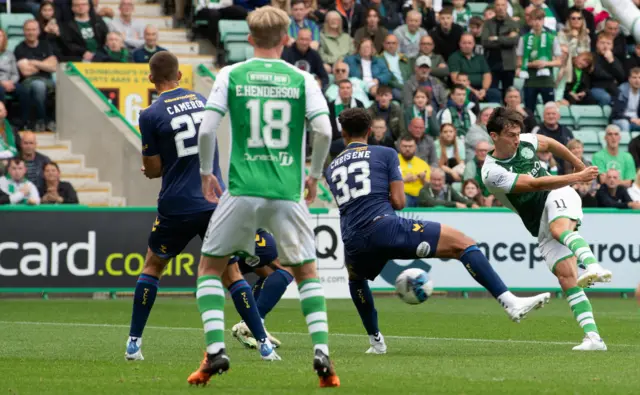 Joe Newell lashes in the only goal so far