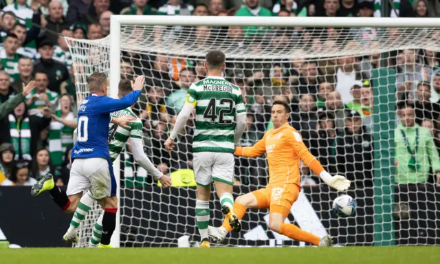 David Turnbull shoots home to make it 4-0 to Celtic