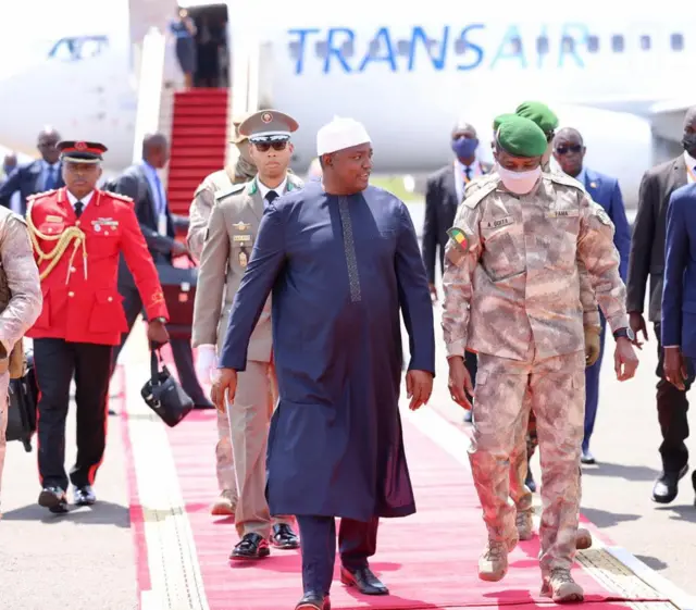 Mali's military leader Col Assimi Goïta welcomed the Ecowas leaders