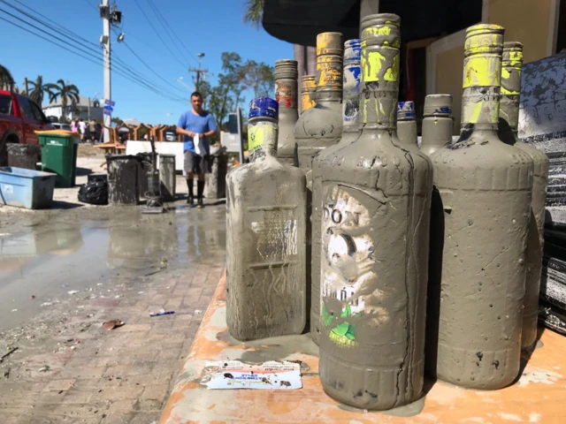 Bottles on Fort Myers beach