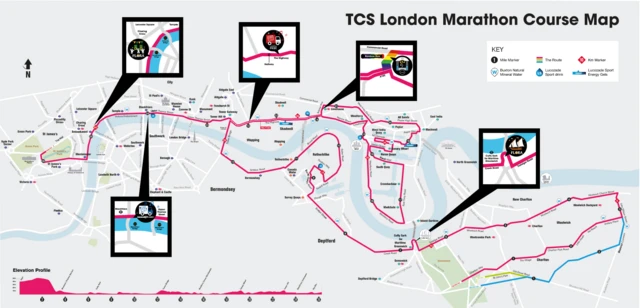 London Marathon route