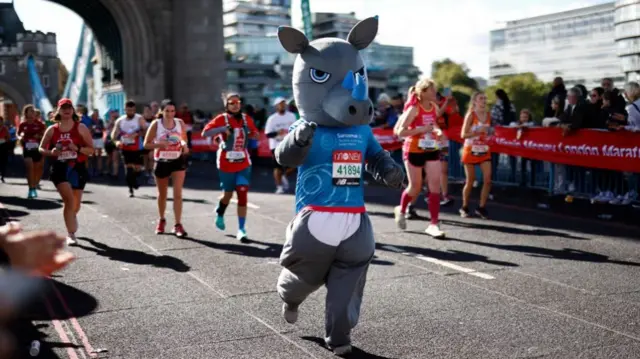 Fancy dress at the London Marathon