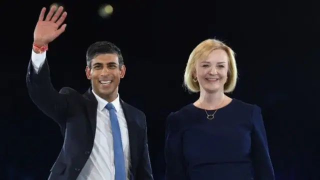 Rishi Sunak and Liz Truss