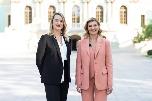 Laura Kuenssberg and Olena Zelenska