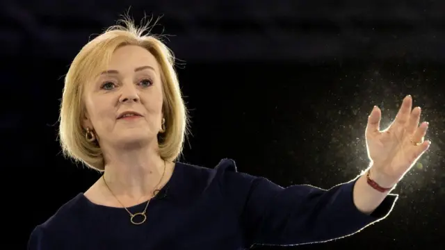 Liz Truss at the final leadership hustings at Wembley Arena