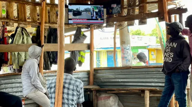 A crowd in Kisumu