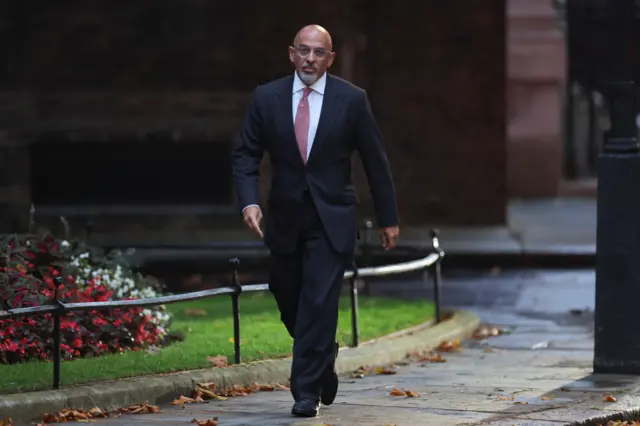 Nadhim Zahawi arrives at Number 10 Downing Street in London