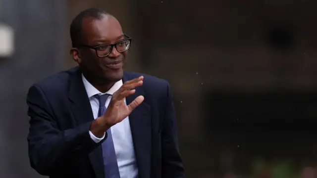 Secretary of State for Business, Energy, and Industrial Strategy Kwasi Kwarteng arrives at Number 10 Downing Street, in London, Britain September 6, 2022.