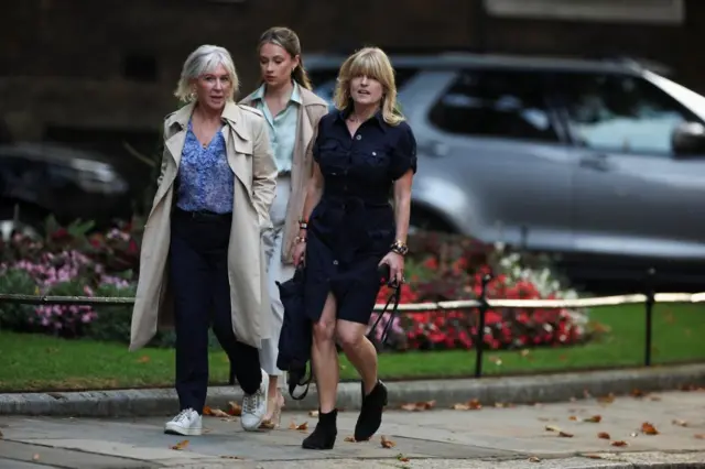 Conservative Party MP Nadine Dorries and Boris Johnson's sister Rachel Johnson arrive in Downing Street