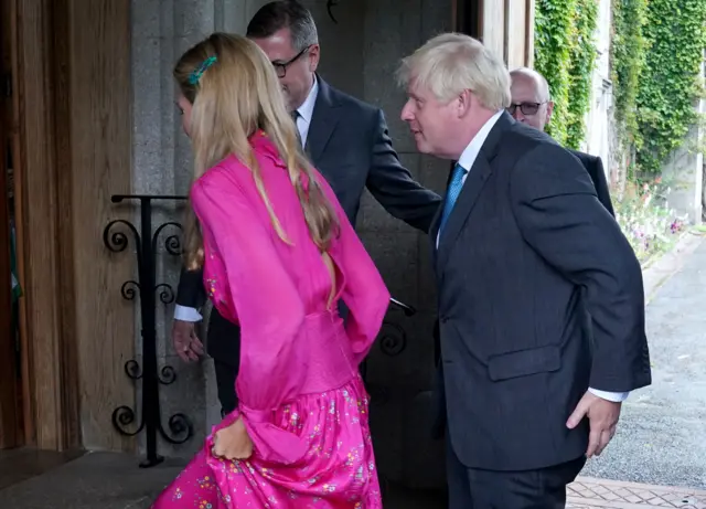 Carrie and Boris Johnson at Balmoral