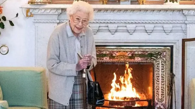 The Queen pictured at Balmoral, in Aberdeenshire