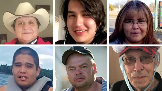 Photos of some of the victims killed in Saskatchewan