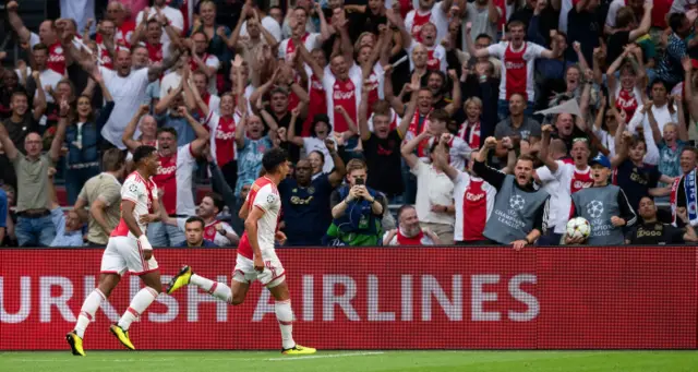 Ajax celebrate