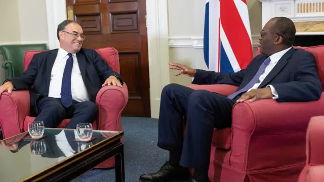 Chancellor Kwasi Kwarteng and Bank of England governor Andrew Bailey.