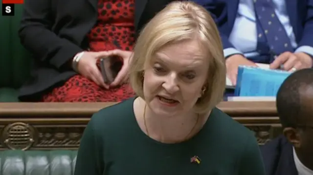 Liz Truss speaking in Commons