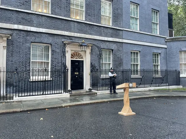 Downing Street podium