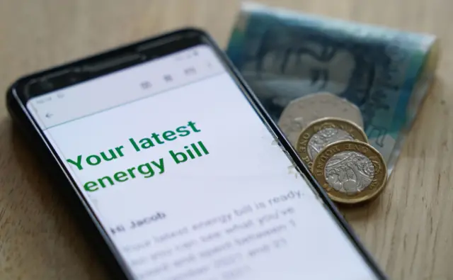 Photo of an online energy bill