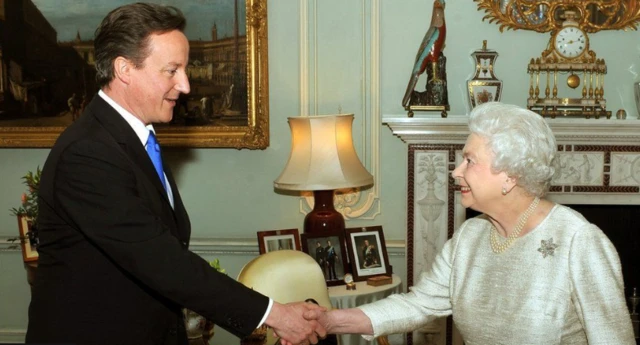 David Cameron and Queen Elizabeth