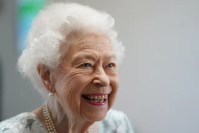 File photo dated 15/07/22 of Queen Elizabeth II during a visit to officially open the new building at Thames Hospice, Maidenhead, Berkshire