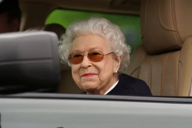 File photo dated 13/05/22 of Queen Elizabeth II at the Royal Windsor Horse Show, Windsor