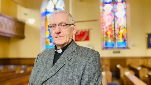 Rev David Barr at Glenmuick Church in Ballater