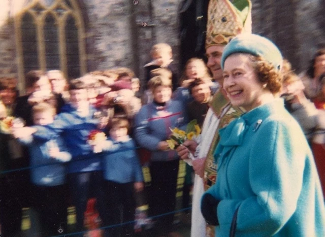 The Queen at St Davids Cathedral