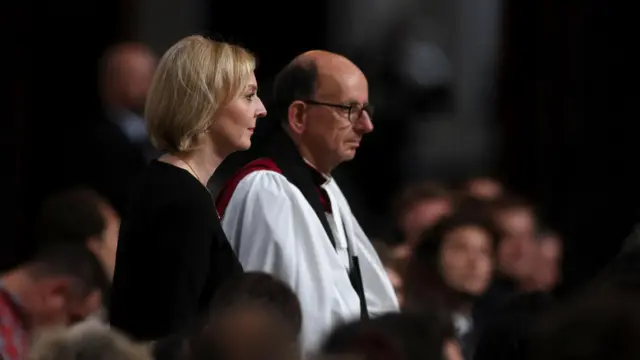 Prime Minister Liz Truss attends the Service of Prayer and Reflection at St Paul's Cathedral, London