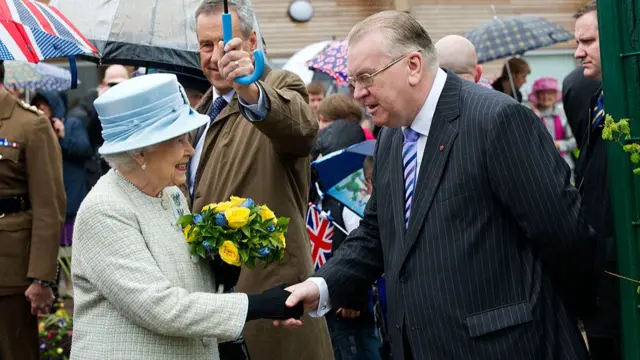 The Queen meeting Jeff Edwards in 2012