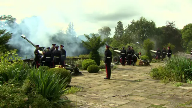 GUN salute at Hillsborough