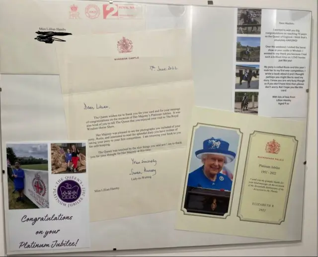 Lillian Morley's scrapbook she made for the Platinum Jubilee