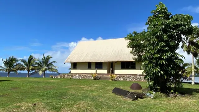House on the island of Bau that Fiji built for Queen