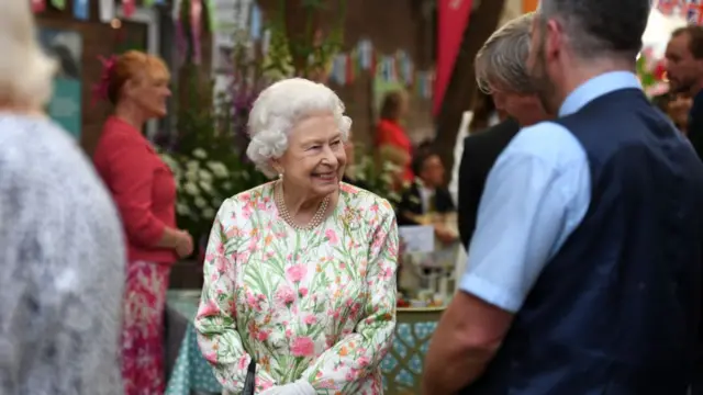 The Queen meeting members of the public
