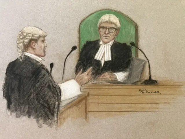 Mourning bands and weepers worn by a judge and barrister at the Old Bailey