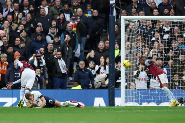 Ashley Young header off the line