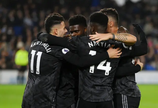 Arsenal celebrate win