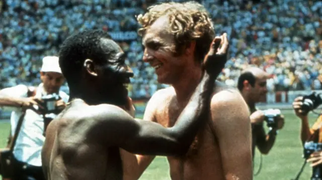 Pele and Bobby Moore