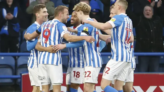 Huddersfield celebrate