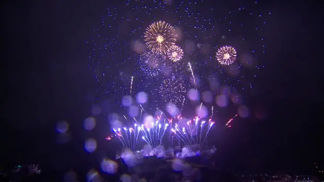 Fireworks in Edinburgh