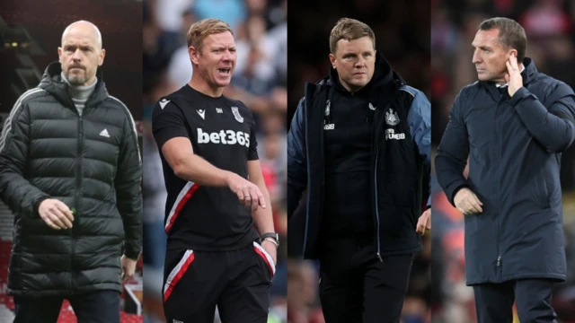 Erik ten Hag, Dean Holden, Eddie Howe and Brendan Rodgers