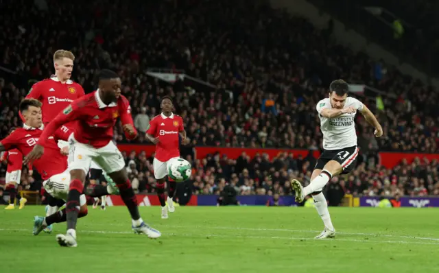 Charlton's Scott Fraser shoots at goal