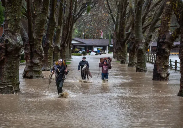 Record rains, brought on by a series of atmospheric river storms, hit the Central Coast and Santa Barbara County.